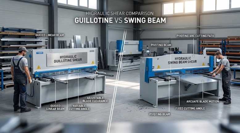Hydraulic Guillotine Shear vs Swing Beam Shear